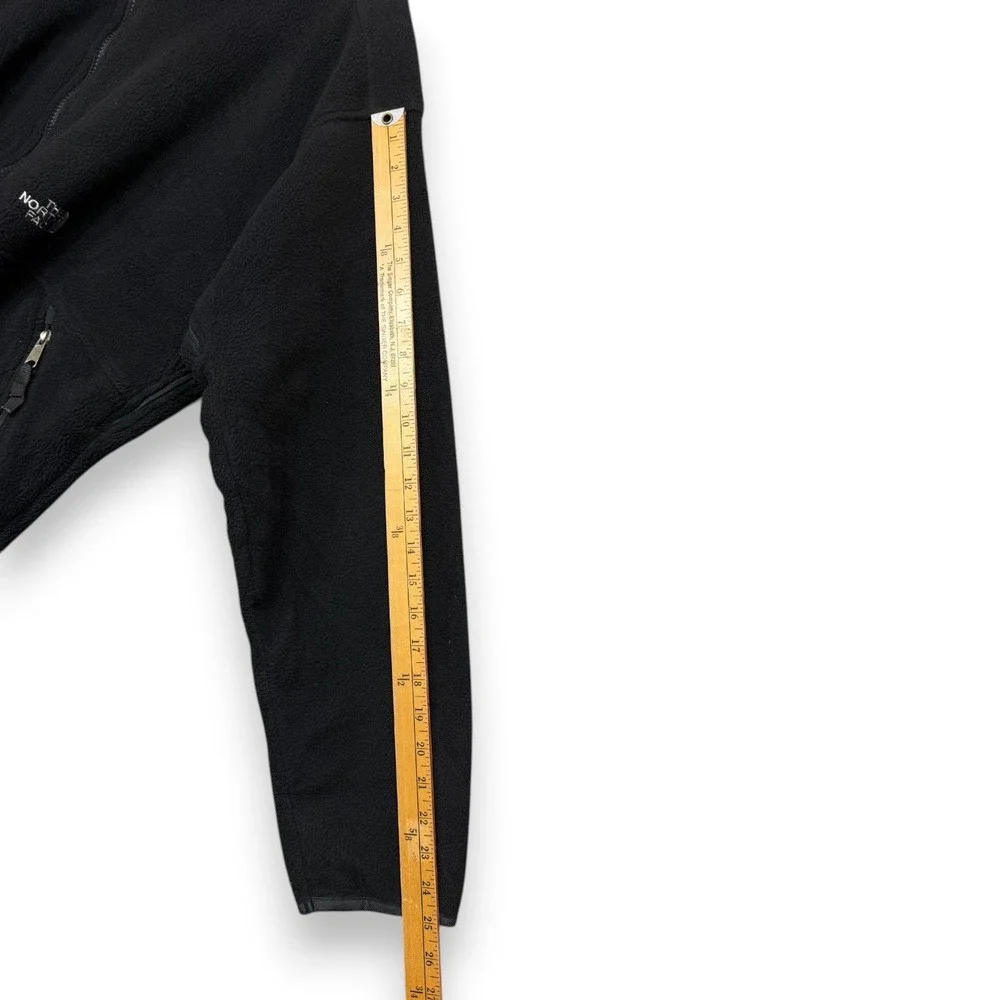 Vintage The North Face Fleece Jacket Mens L Black Denali‎ Union Jack Bullet USA